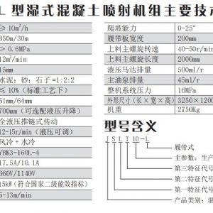 JSLT10-L 型濕式混凝土噴射機(jī)組 （履帶一體機(jī)）